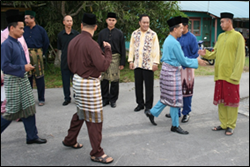 Ketibaan PKK Hj. Mohd Zawawi Bin Ab. Rahim diiringi oleh Pengarah Penjara Pusat Miri, PP Bismillah Bin Abang Masra serta pegawai kanan.